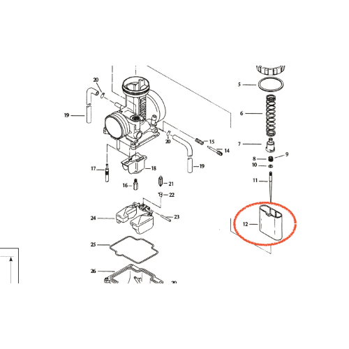 GENUINE KEIHIN SLIDE #7 FOR PJ 34 CARBURETOR